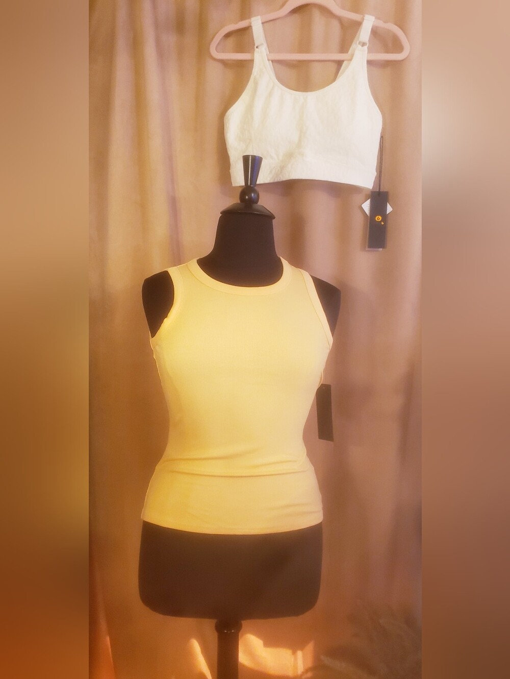 MONO B SPORTS BRA & RIBBED TANK